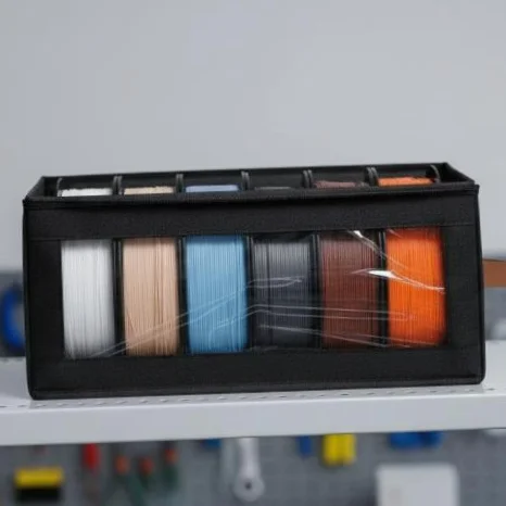 Filament Storage Box for 3D Printing Dustproof and Stackable Design 1kg Spool Organizer for Office Makerspace Use