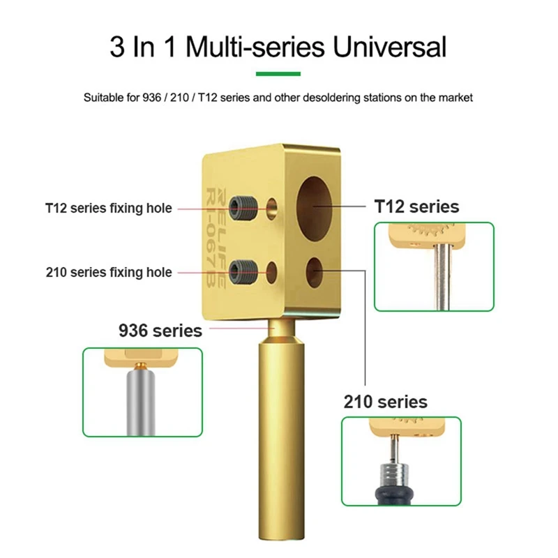 RELIFE RL-067B tavolo da stiro multifunzionale piccolo tavolo da stiro per telefono 936/T12/210 A9-A17 Nano stazione di saldatura a riscaldamento rapido