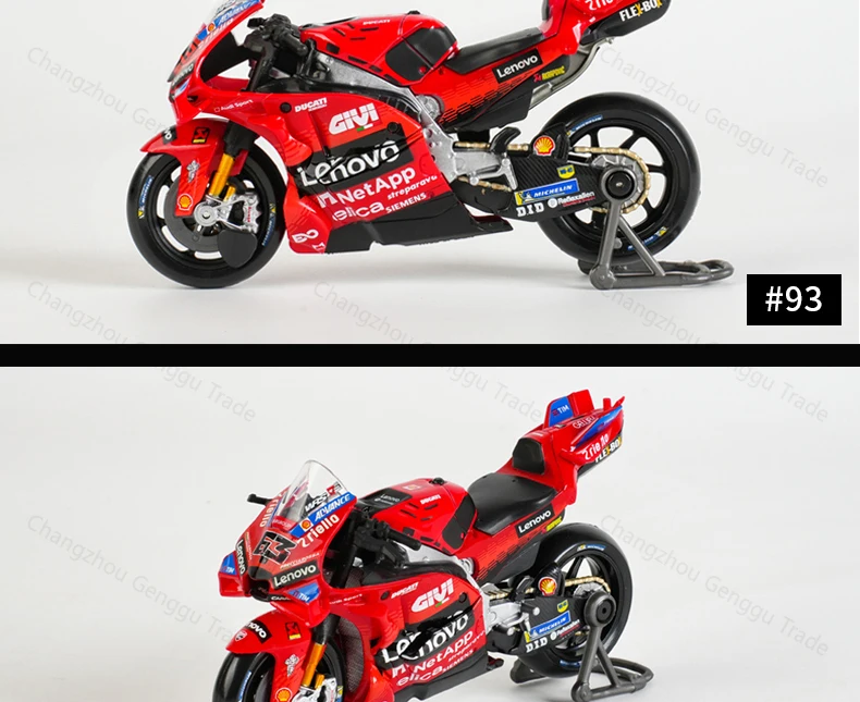 Maisto 1:18 2025 Ducati Lenovo Team Marc Marquez Racing Moto GP Repsol Team Druckguss-Fahrzeuge Sammlerstück Motorrad-Modell Spielzeug – Detail 6