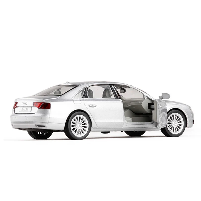 1:32 Audi A8 Super car Simulation Toy Car Model Alloy Pull Back Children Toys Genuine Collection Gift Off-Road Vehicle Kid F292