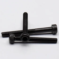 M6 M6*35/40/45/50/55/60/65/70 12.9 Grade Black Carbon Steel Full Half Thread DIN912 Cap Cup Allen Head Bolt Hexagon Socket Screw