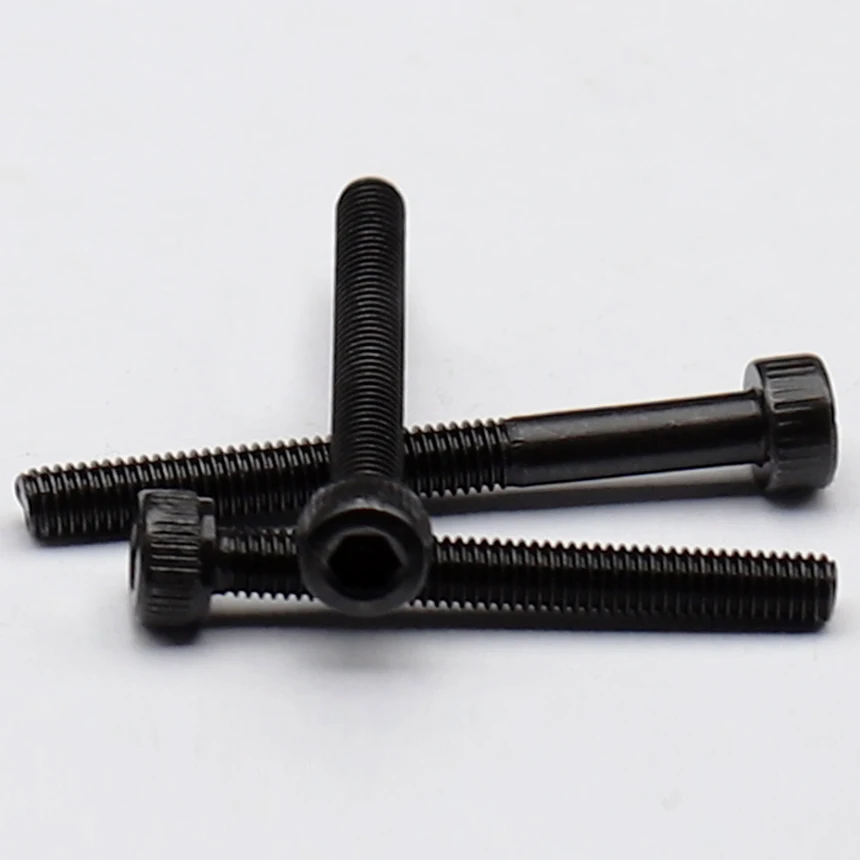 M6 M6*35/40/45/50/55/60/65/70 12.9 Grade Black Carbon Steel Full Half Thread DIN912 Cap Cup Allen Head Bolt Hexagon Socket Screw