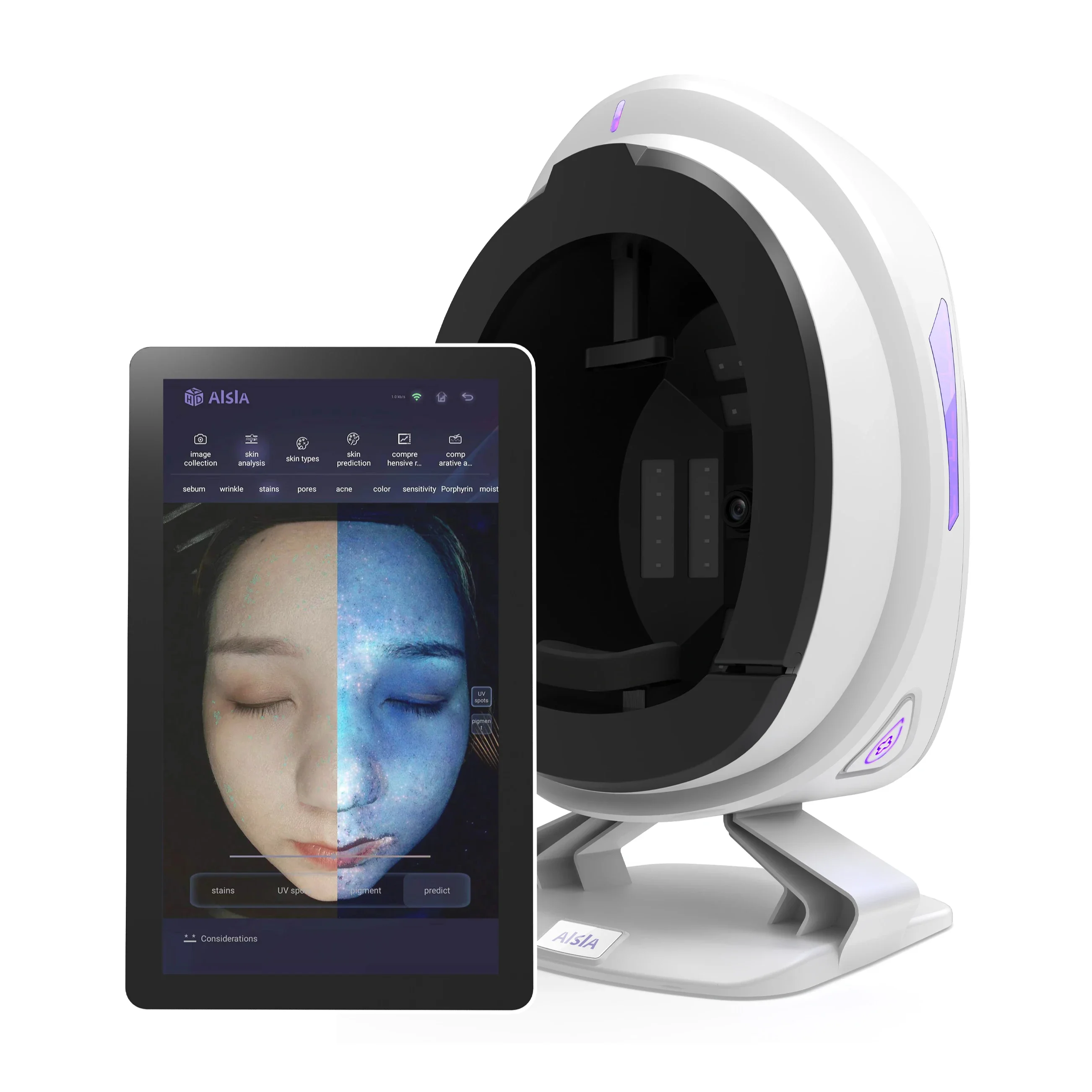 

Portable 3D AI Face Skin Diagnostics Analyzer Facial Tester Scanner Magic Face Mirror Device Skin Analysis Machine Skin Analyzer
