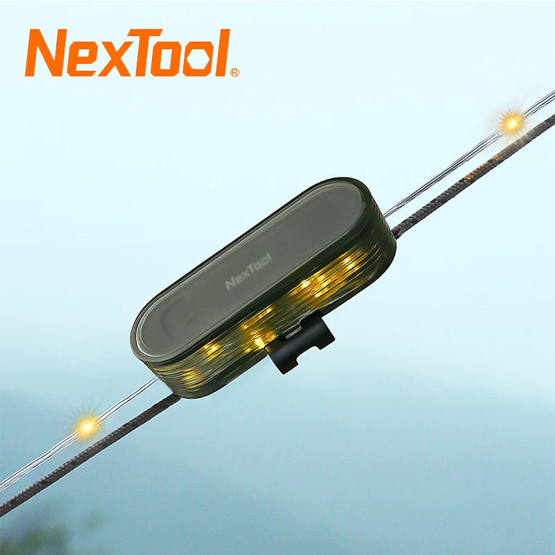 

NexTool Multi-functional Twinkle Light Outdoor Camping Atmosphere Lamp Cycling Warning lights with 2M Strip Waterproof