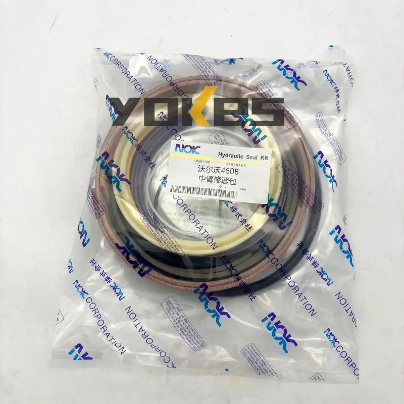 

EC210B EC240B EC290B EC360B EC460B Boom Bucket Arm Repair Seal Kit Oil Seal Excavator Parts for Volvo NOK Hydraulic Cylinder