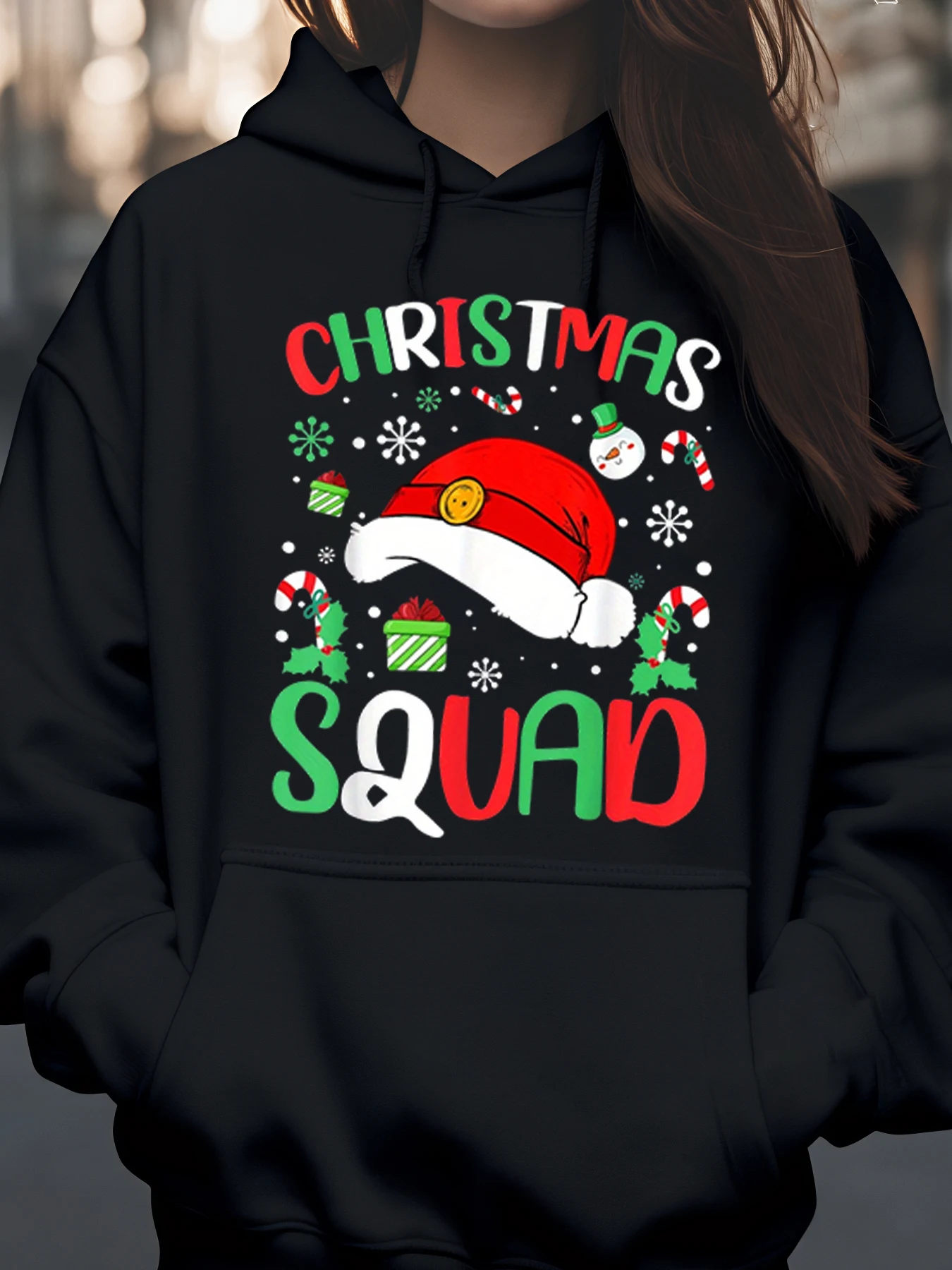 قبعة عيد الميلاد كاندي قصب طباعة عطلة البلوز عيد الميلاد حزب ارتداء النساء #1