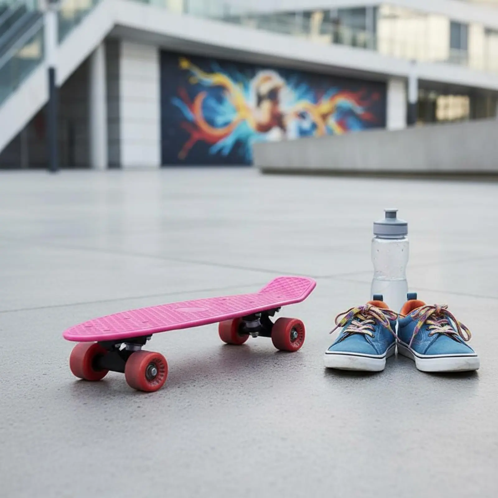 

17-дюймовая пластиковая доска для катания, готовая к использованию, мини-доска для туринга, доска с одним киктейлом, прочная и устойчивая детская доска Tadpole