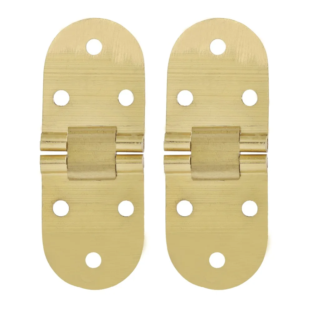 2pcs Solid 80x30mm Hinge Brass Round Edge Drop Leaf Hinge Flap Hinge Sewing Machine