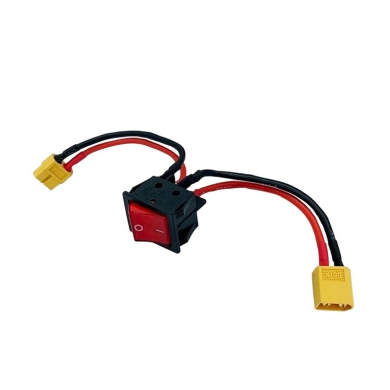 ABYM For RC Fishing Bait Boat Compatible Battery Main Switch With XT60 Plug 14AWG Wire Connectors
