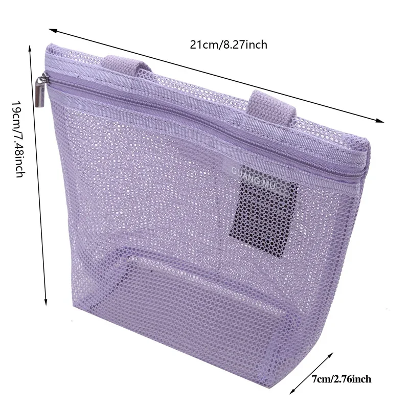 Mesh Make-Up Toilettenartikel Lagerung Taschen Handtaschen Tragbare Reise Waschen Körper Dusche Werkzeuge Organizer Hängen Kosmetische Organizer Tasche