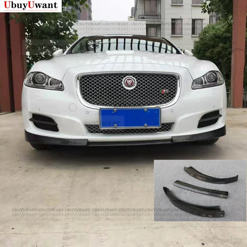 For Jaguar XJ XJL Car Front Bumper Lip Body Kit Spoiler Deflector Lips Protector Cover XJR Modified Body Kit 2011-2020