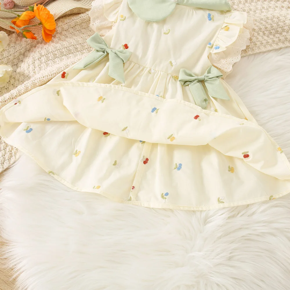 New Summer Dress For Girls Elegant And Sweet Princess Dress Stylish Childrens Dress Princess Summer Dress