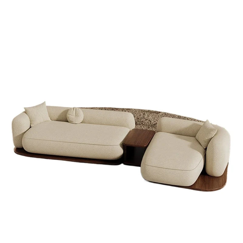 

Special-shaped solid wood sofa, office meeting guests for negotiation, rest area, reception and sales office, hotel shop lobby