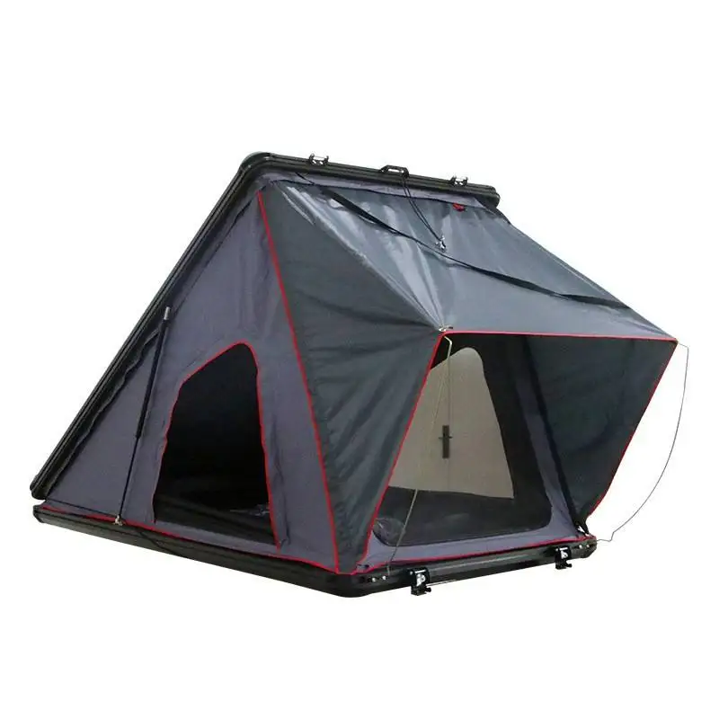 Factory supply Hot Sale Hard Shell Aluminium Camping Outdoor Triangle Tent 3-4 Person 4x4 offroad car Roof 