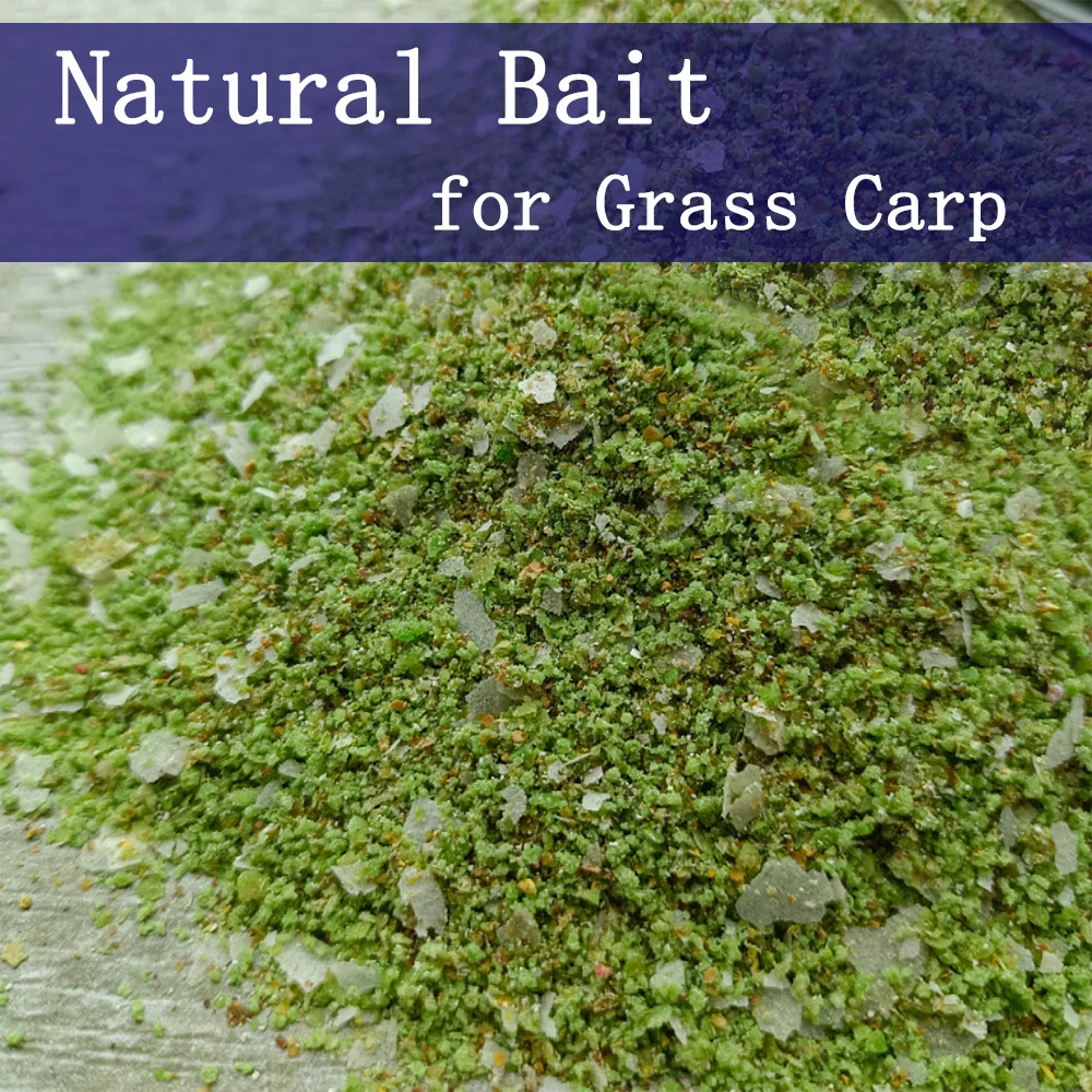 

500g Grass Carp Natural Flavor Live Bait Powder for Fishing Lure Fish Smell Baits Feeder Accessories Additive Fragranc Flavor