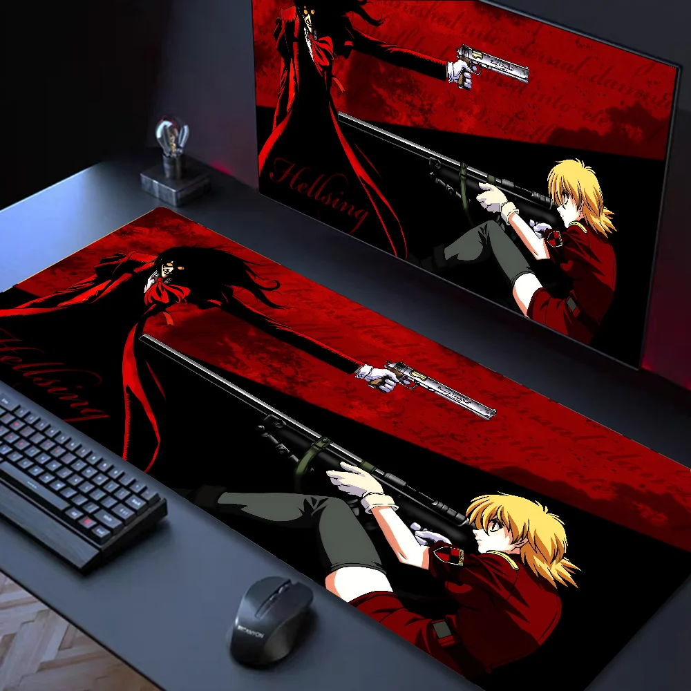 Podkładka pod mysz HD Cool Anime H-Hellsing podkładka pod mysz z podkładką akcesoria do grania podkładka do klawiatura XXL