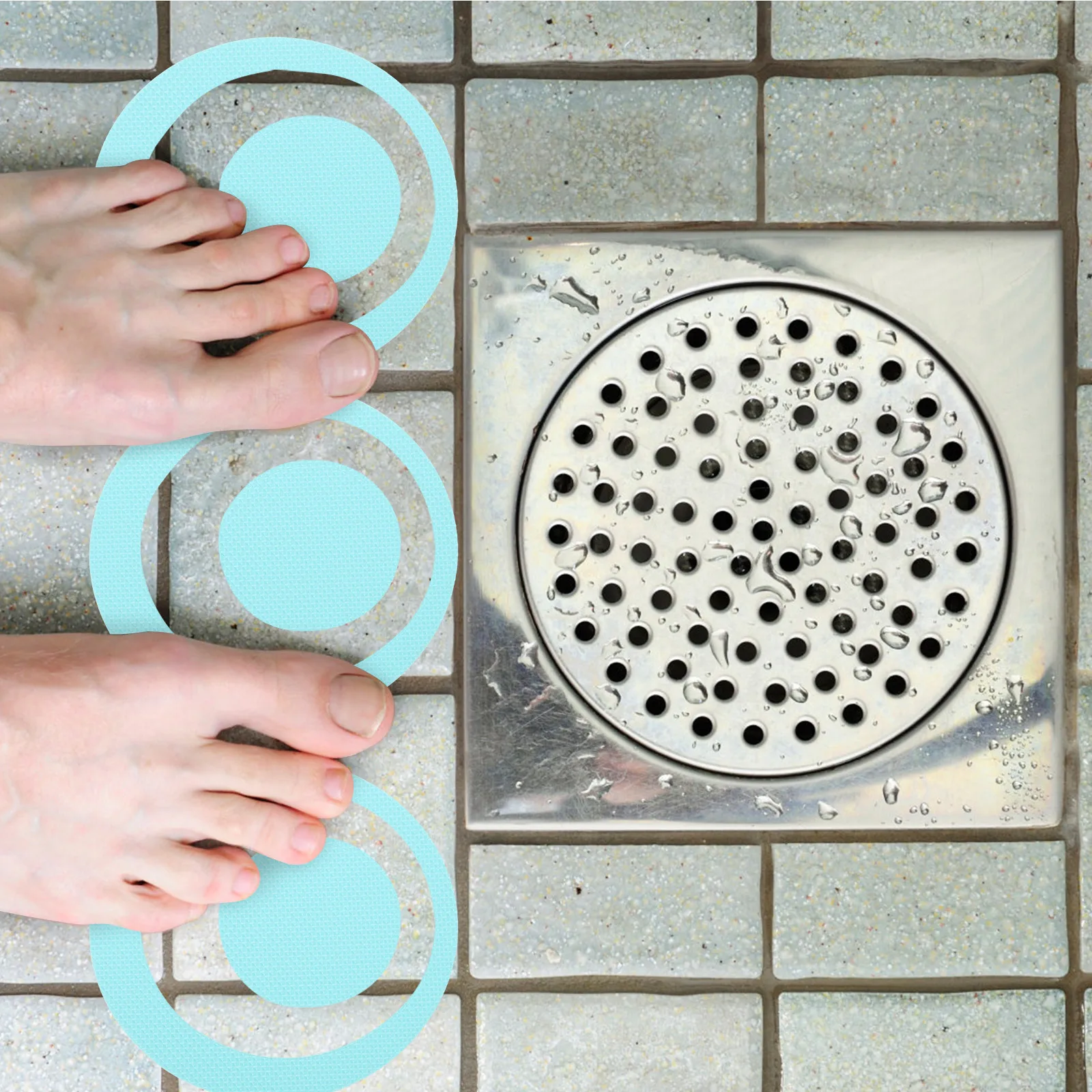 40 Stück Anti-Rutsch-Aufkleber für Badezimmer, wasserdicht, rutschfest, Bodenaufkleber für Haushaltssicherheitsaufkleber