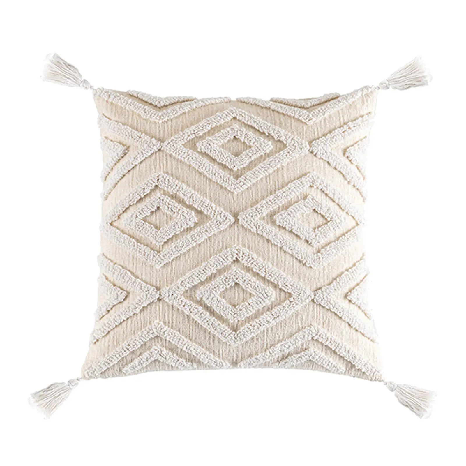 Soft Decorative Throw Covers Boho Style Shell for Sofa Bedroom Living Room Case 18x18inch