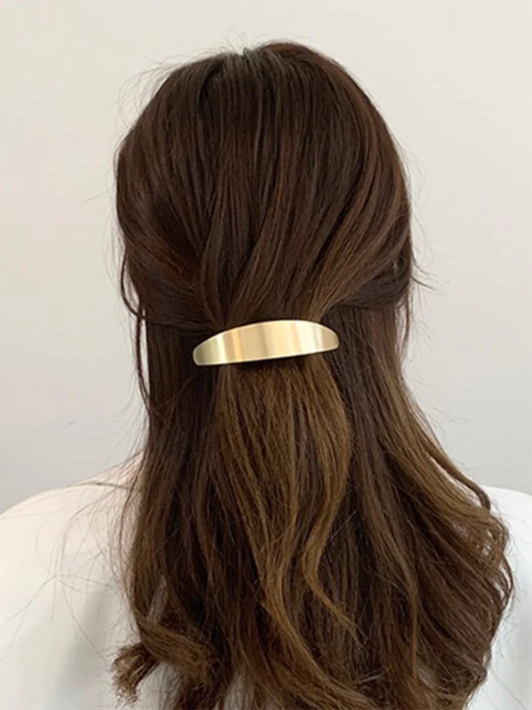 1pc Long Oval Brushed Hairpin