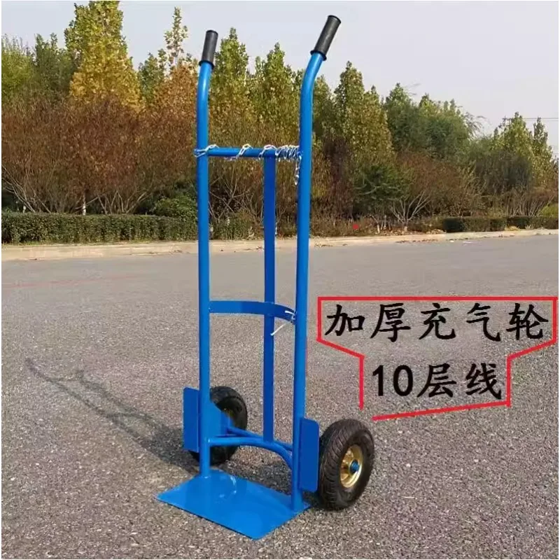 Hotel large liquefied gas bottle cart gas tank truck barbed wire flowerpot cart acetylene cylinder truck