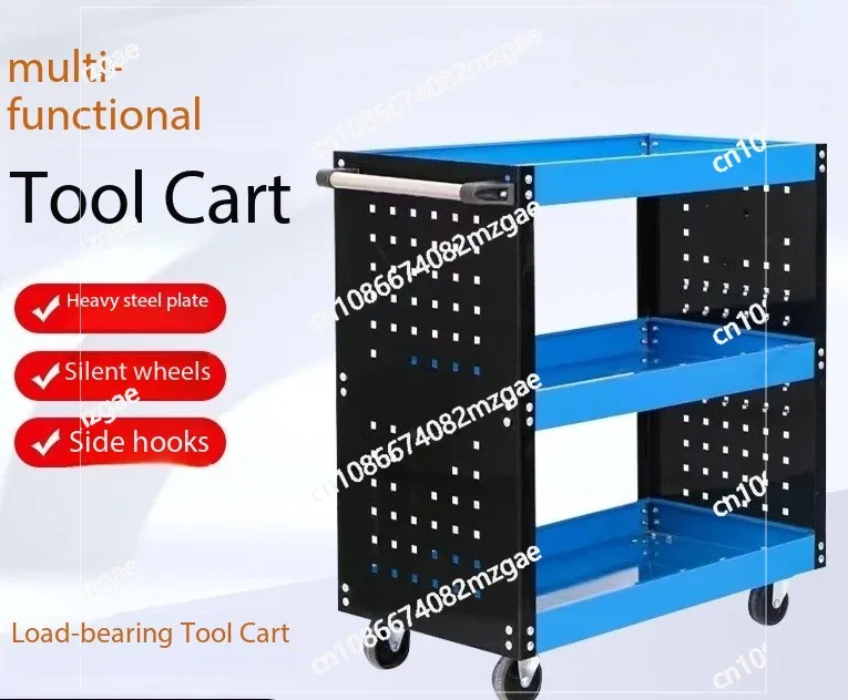 Automotive maintenance hardware turnover vehicle multifunctional three-layer tool driver push tool cabinet toolbox hardware