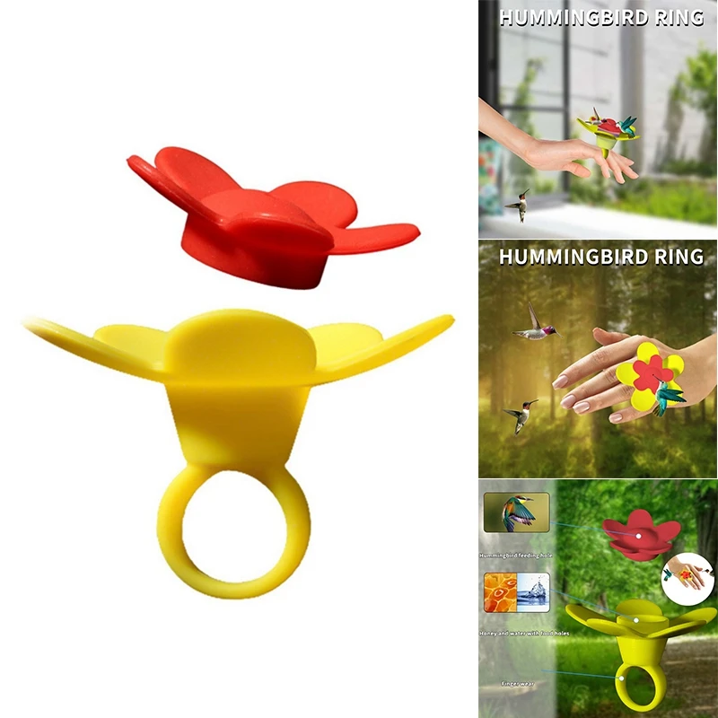 BMBY-Bird Hand Feeder With Flower Bird Wrist Feeder For Outdoors, Bird Feeding Tools