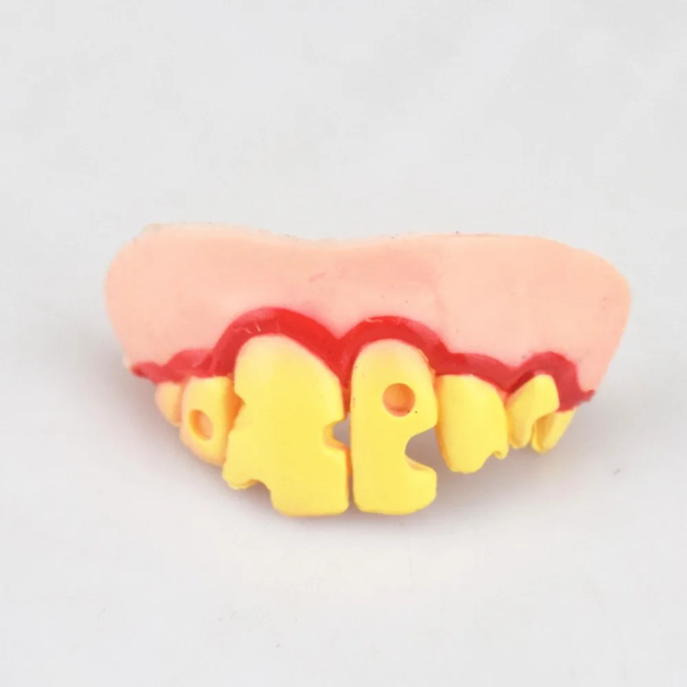 Denture Gags Funny Dentures Shocker 10 Style Fake Denture Teeth Scary Trick Toy Ugly Fake Teeth Halloween Decor Prop