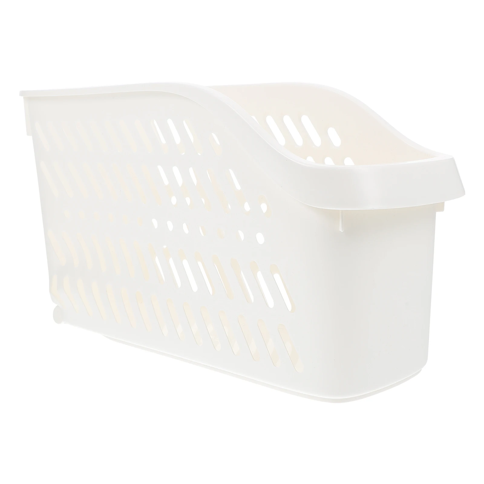 

1pc Plastic Desktop Storage Box Home Organizer Simple Container For Jewelry Socks Pins Beads Coins Crafts White