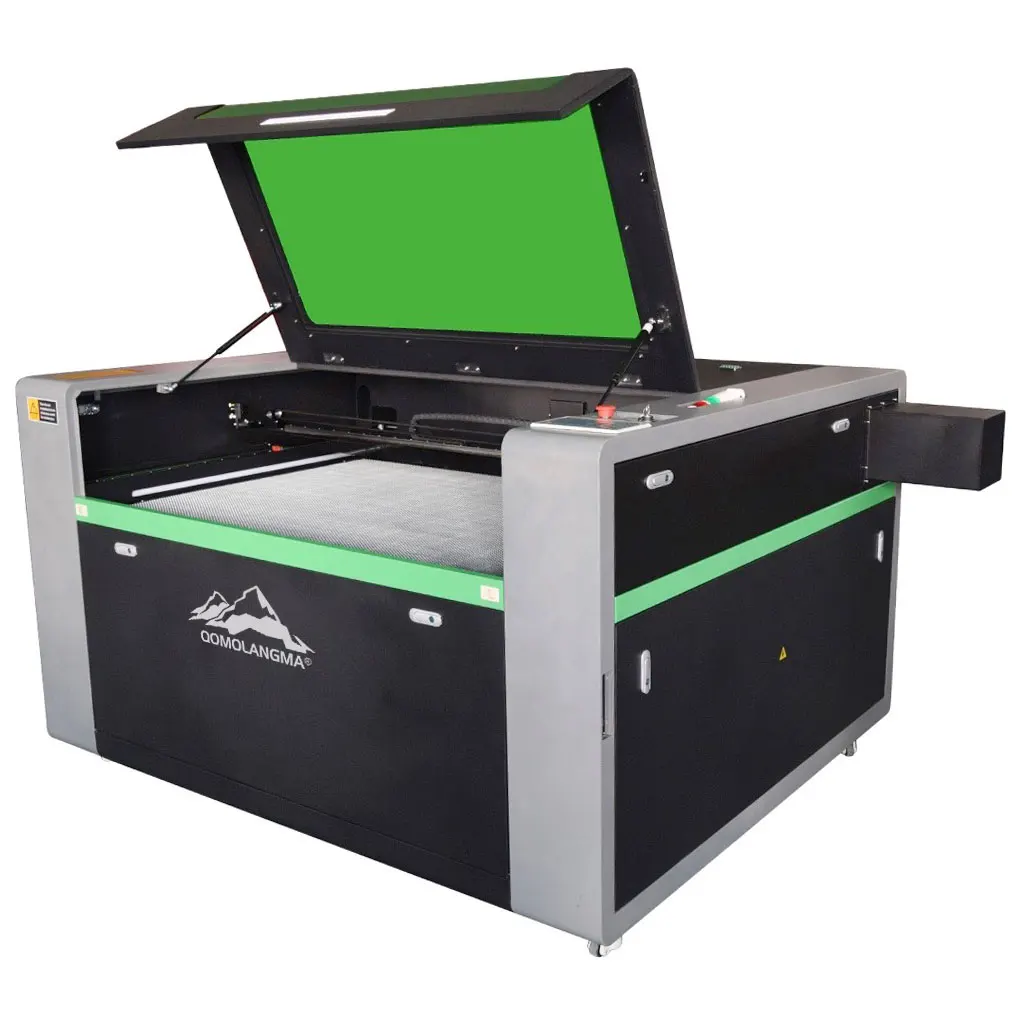 150W CO2 Laser Cutting Machine 51x35in with Electric Lifting Worktable Auto-focus and Rotation Axis Lightburn Software Cutter