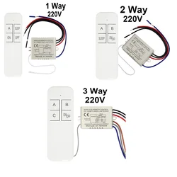 1/2/3 Way Relay AC 220V RF Digital Wireless Remote Control Switch Ceiling Fan Panel Control Switch For Light Bulb smart home