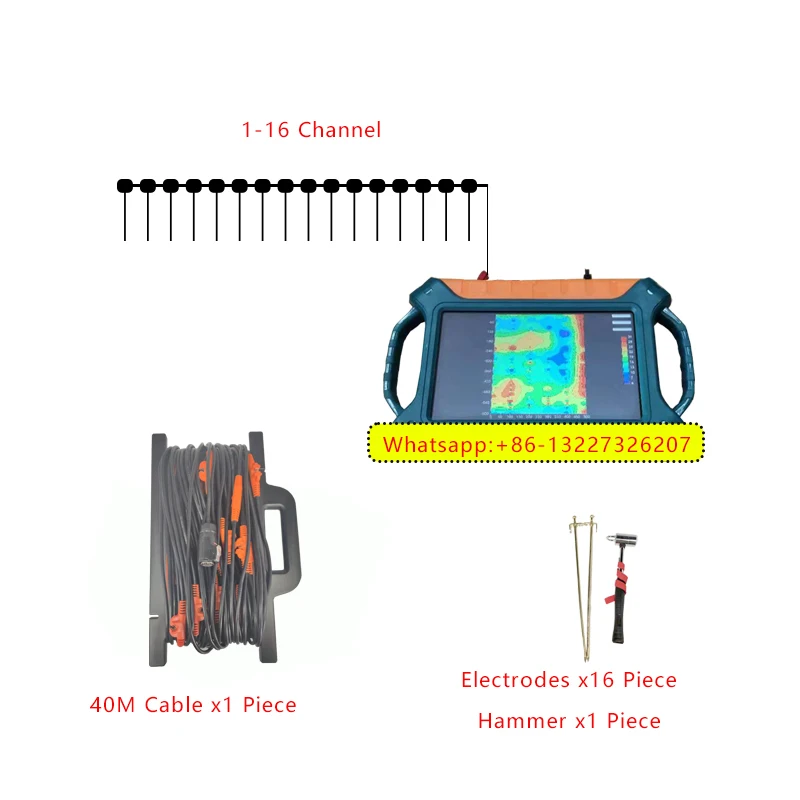 ADMT-300SX-16D 16 Channels Automapping Underground Water Detector 300M Water Finding Machine