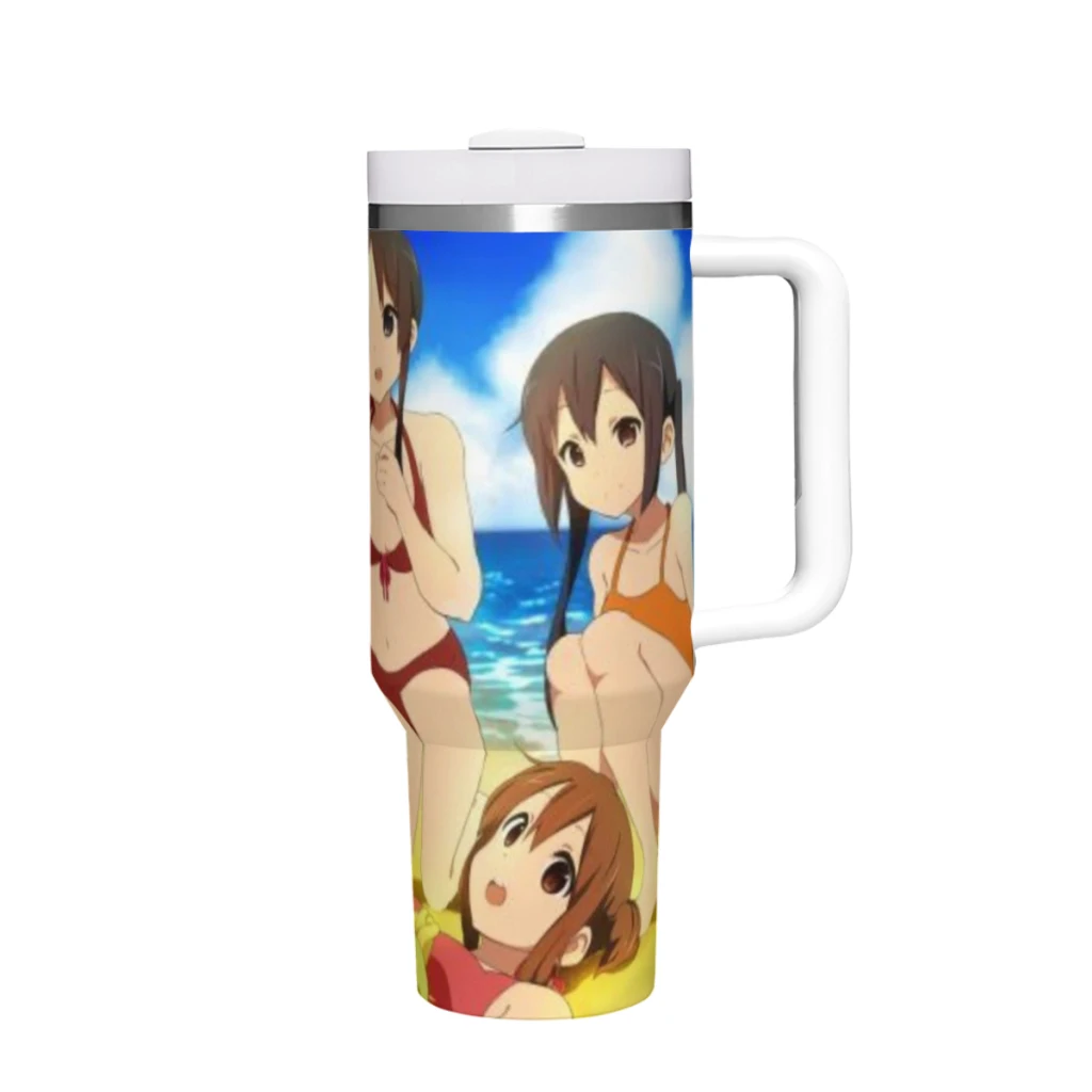 Car Travel Mugs Japanese Anime K-On! Stainless Steel 304 Tumbler Water Bottle 40oz/1200ml