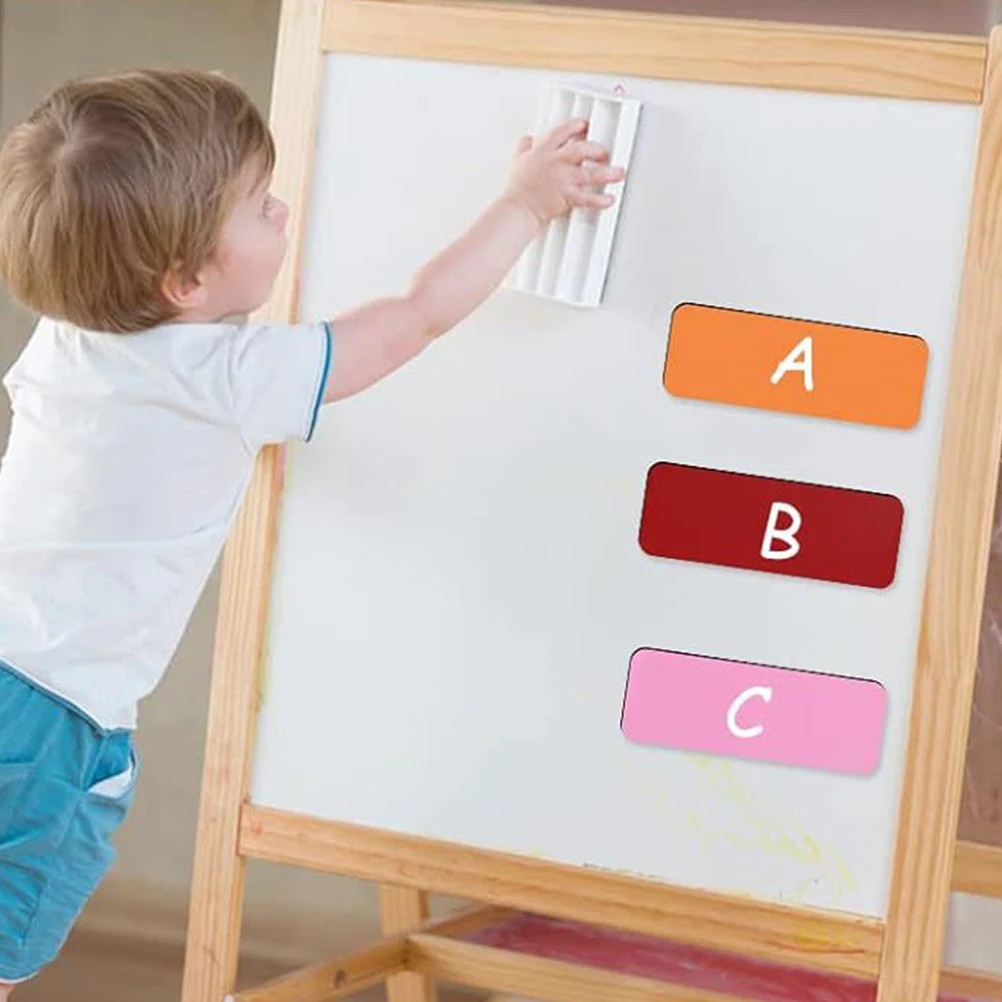 

Dry Erase Magnetic Name Tape Tag School Colorful Coated Paper Classroom Magnets for Names