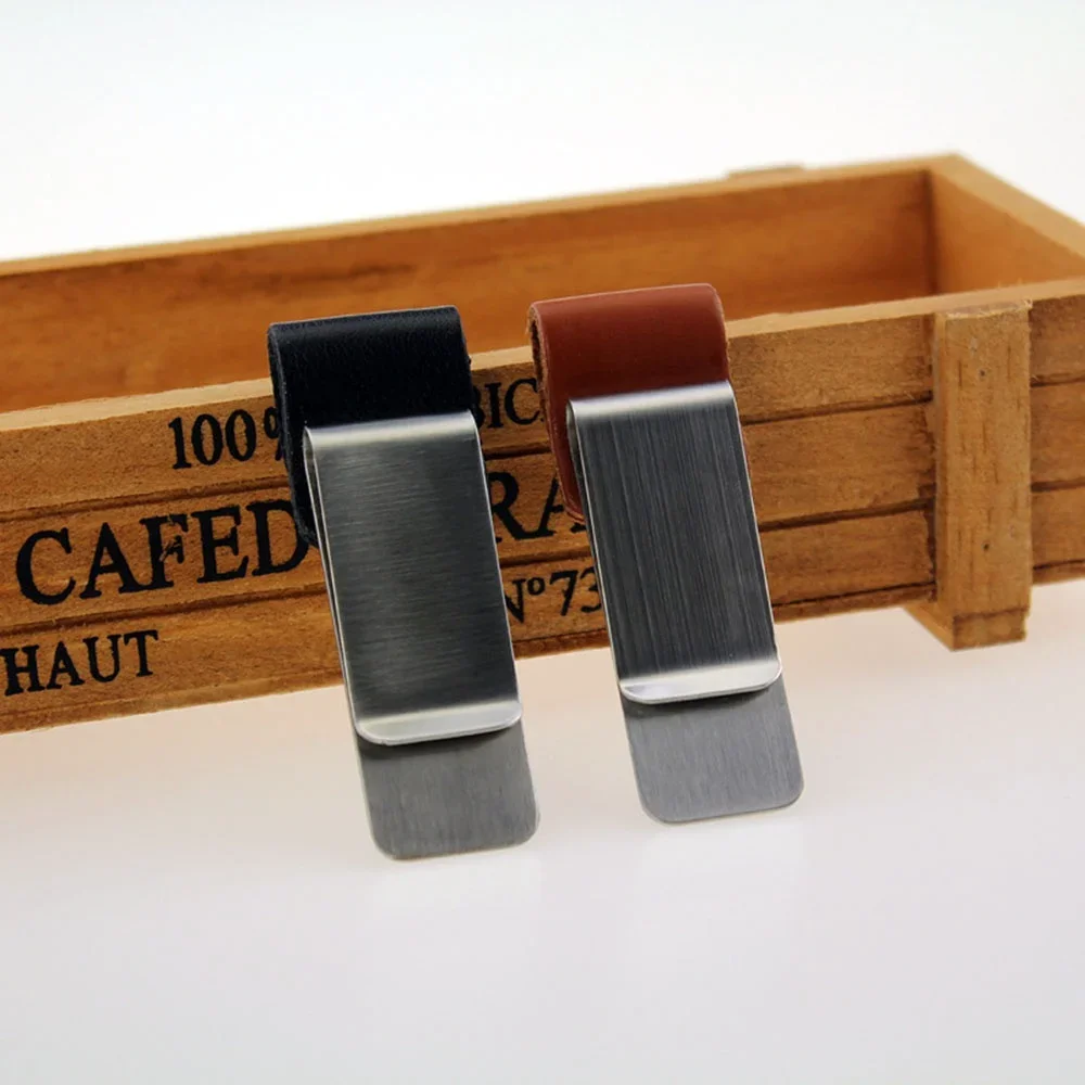 Traveler Notebook Pen Holder Retro Metal Leather Pen Clip Stainless Steel For Travel Notebook Diary Office Stationery Supplies