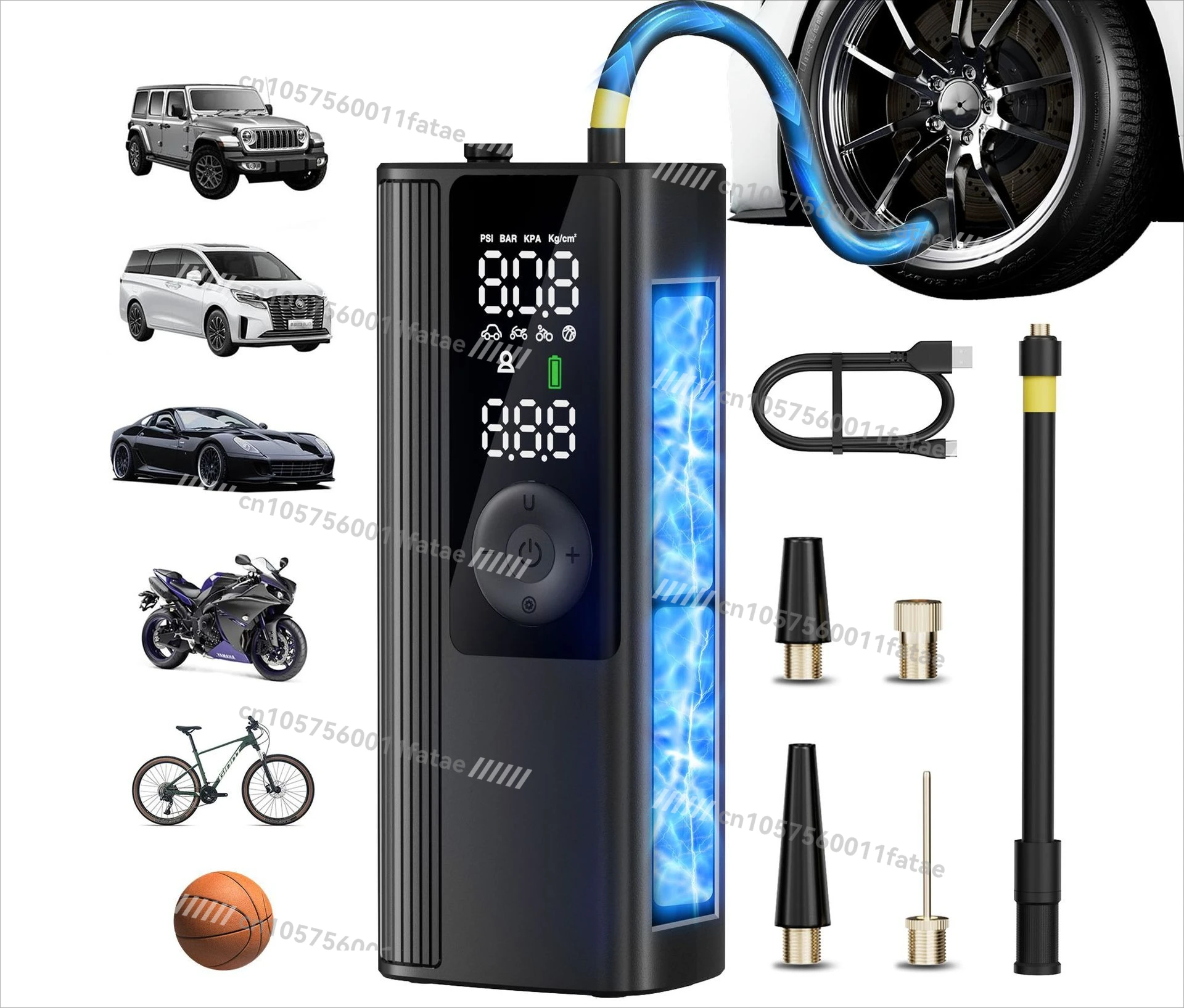 

Car Air Pump Small Portable Home Mini Electric Car Tire Air Pump and Electric Treasure Integrated Pump