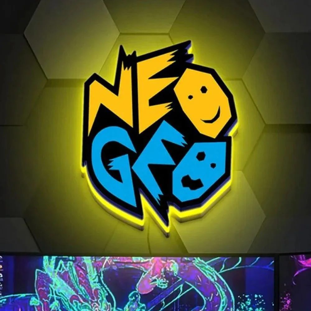 Custom Arcade games Logo LED Nightlight 3D Print Neo Geo Desktop Room Lightbox Wall Decor Best Gift for Kids Signs