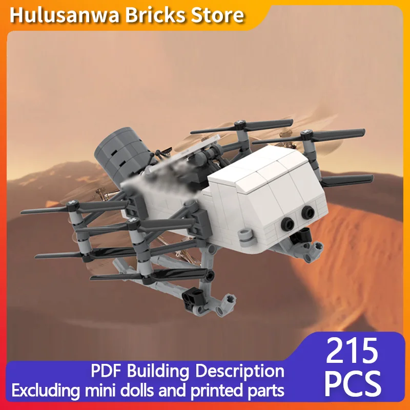 

Dragonfly Spacecraft Model MOC Building Bricks War Equipment Modular Technology Gifts Holiday Assemble Children Toys Suit