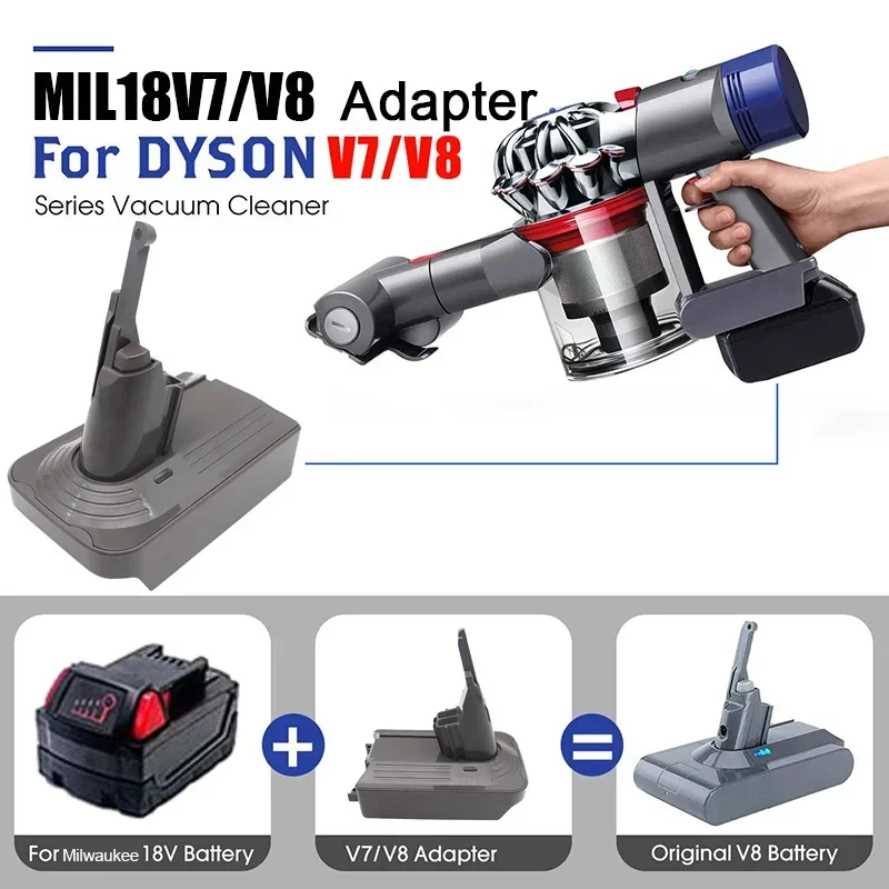 محول بطارية ليثيوم أيون MT18V7/V8 MIL18V7/V8 DW20V7/V8 لماكيتا لميلووكي لديوالت لسلسلة دايسون V7V8 مكنسة كهربائية