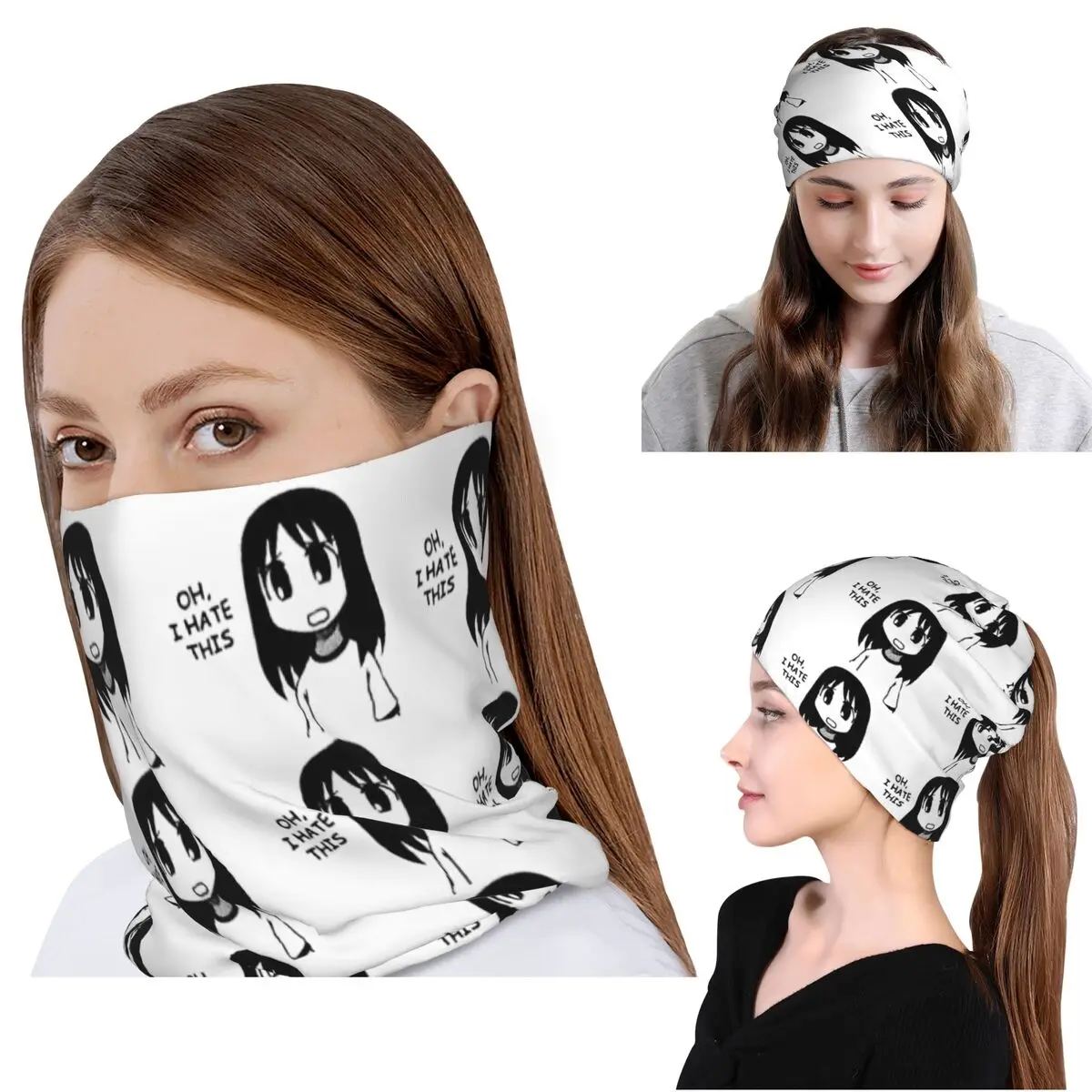 

OUTDATED Check Profile Azumanga Daioh Osaka Ayumu Kasuga Bandana Neck Cover Wrap Scarf Cycling Scarf Beanies Hat for Men Women