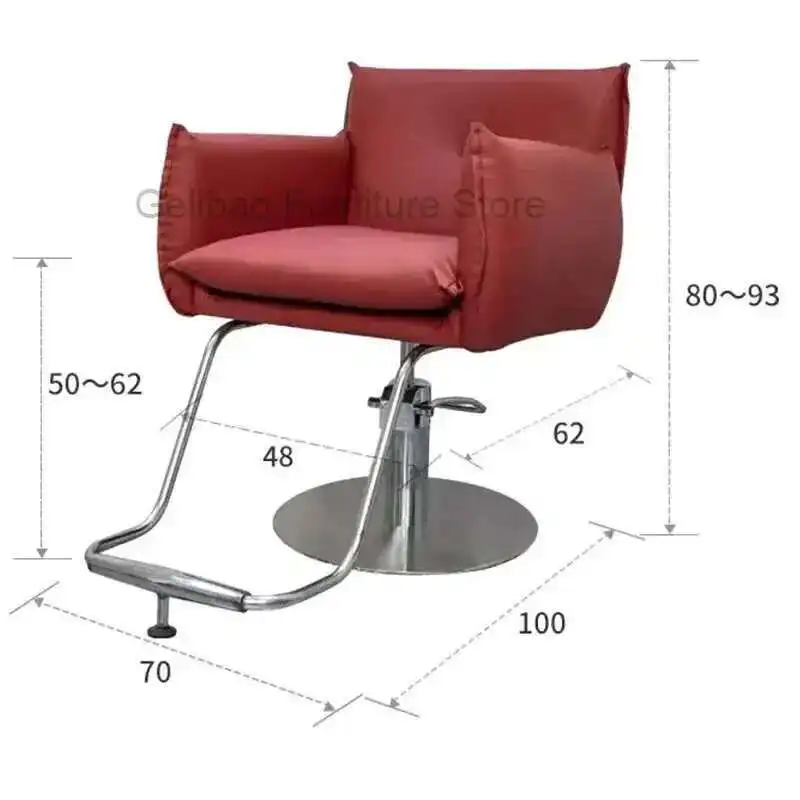 Tatouage pivotant Chaise de barbier ergonomique cosmétologie vanité Chaise de barbier Fauteuil Dressing Coiffure Beuty Salon meubles SY50BC