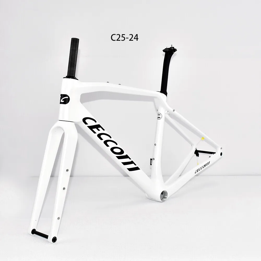 

2026 New Design Gravel Bike Frame UD Carbon Fiber Frame Disc Brake Aero Custom Colors Cyclecross Bicycle Accessories