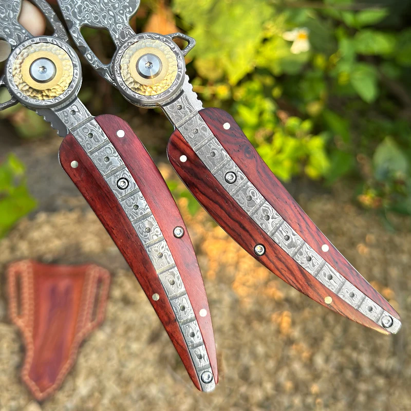Yüksek kaliteli VG10 Şam çeliğ - Everyday Carry (Edc) Knife incelemesi ve fiyatı