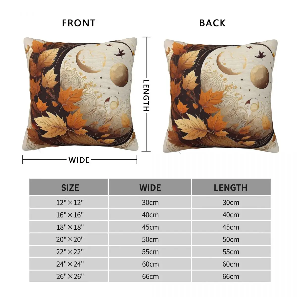 Balance Of Seasons Autumn Equinox Square Pillowcase Polyester Linen Velvet Pattern Pillow Case Sofa Seater Cushion Cover 45x45