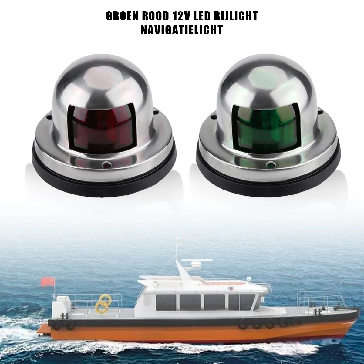 

Warning Signal Light for Marine Yacht 1/2pcs 12V 24V Waterproof Stainless Steel LED Navigation Lights Sailing Lamp