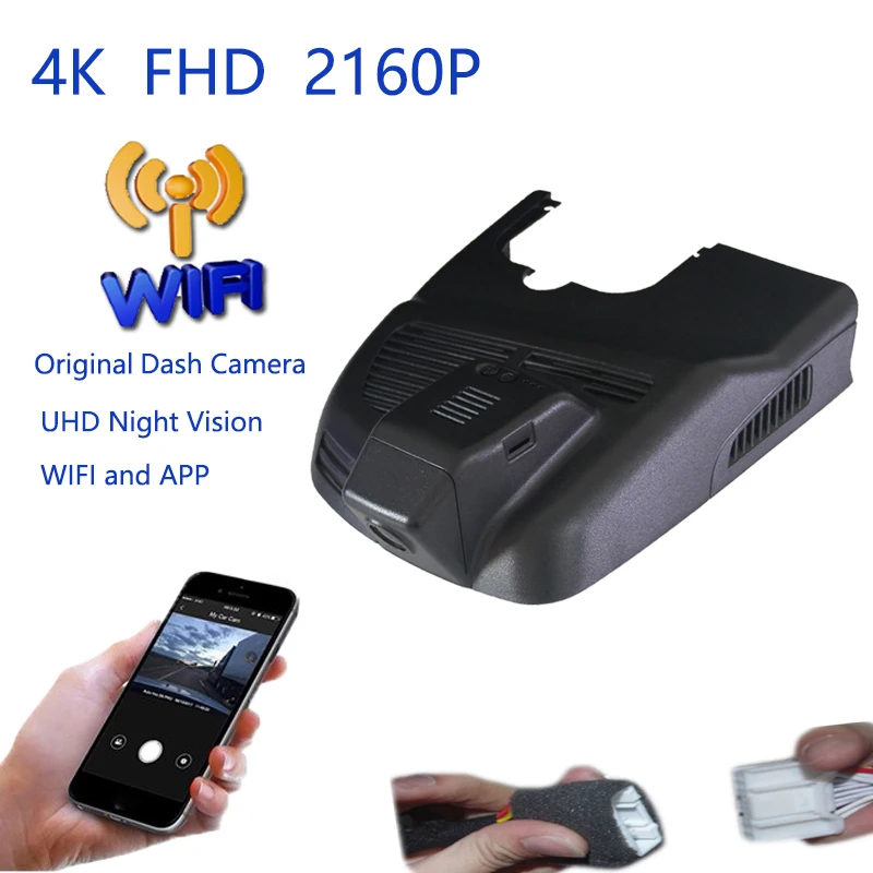 

4K Plug And Play Car Video Recorder Wifi DVR Dash Camera For Mercedes Benz A180 2018 A45 CLA GLA200 GLA220 GLA260 2015 - 2018
