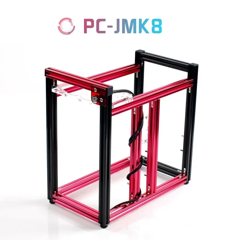 ATX/M-ATX アルミコンピュータシャーシ垂直コンピュータゲームケースラック水冷シャーシ人格 DIY MATX ゲーマーキャビネット