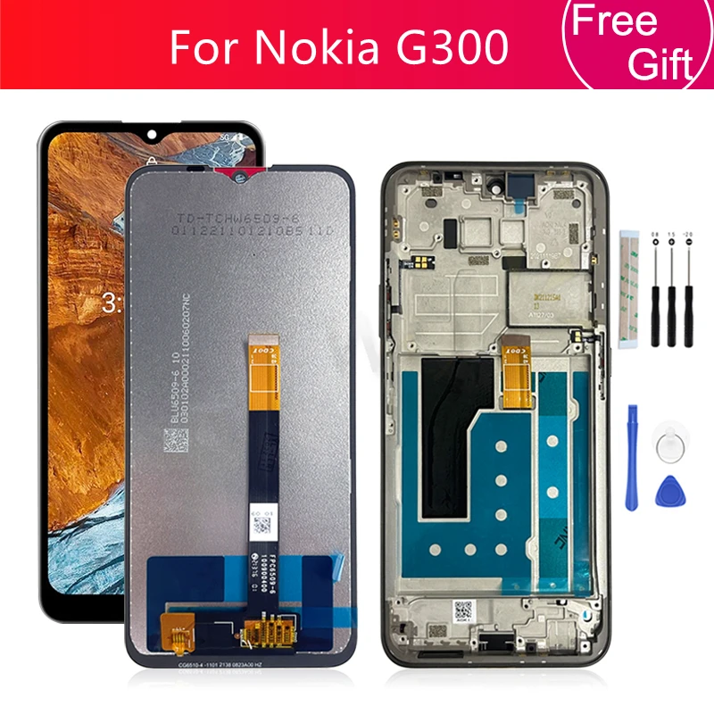 Screen For Nokia G300 LCD Display Touch Screen With Frame Digitizer Assembly TA-1374, N1374DL Replacement 6.52\