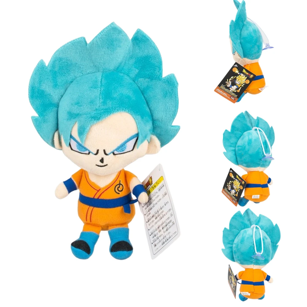 20cm Dragon Ball Japan Anime Plush Toys Super Saiyan Goku Vegeta Majin Buu Cartoon Figure Stuffed Dolls Child Birthday Xmas Gift