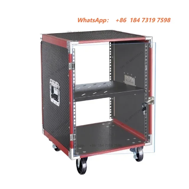 Equipment Rack 10U Touring Rack - All-in-One Mobile Cabinet for Amplifiers & Gear, Weather Resistant Flight Case