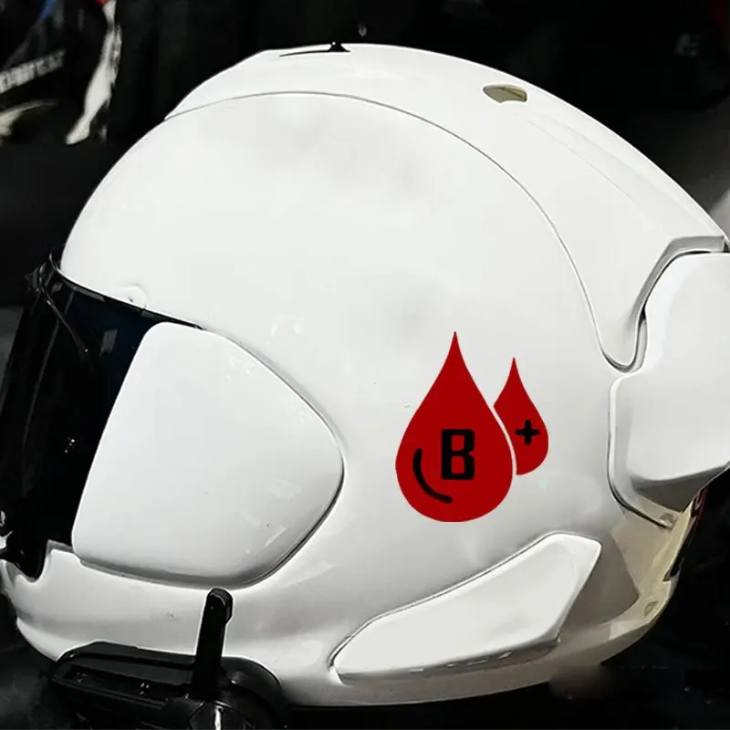 

1Pc Blood Type Blood Drop Vinyl Sticker, Waterproof Decal for Car, Motorcycle, Helmet & Laptop